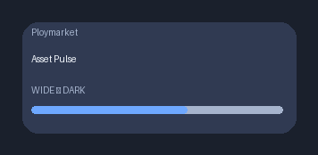 Polymarket Asset Pulse desktop widget preview